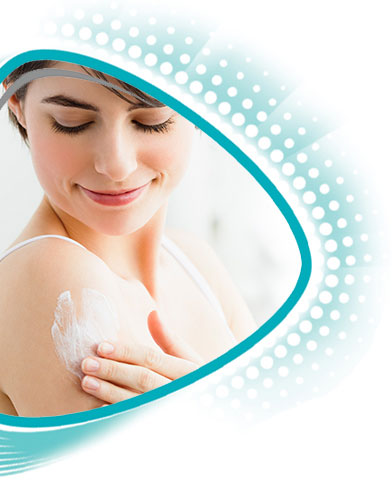 Woman Lotion Skin Callout Woman Lotion Skin Callout